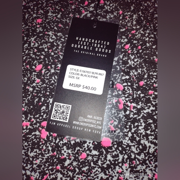 Encrypted NYC Hustler T Shirt Men's Big And Tall paint splatter graphic tee 5xl - Picture 4 of 5